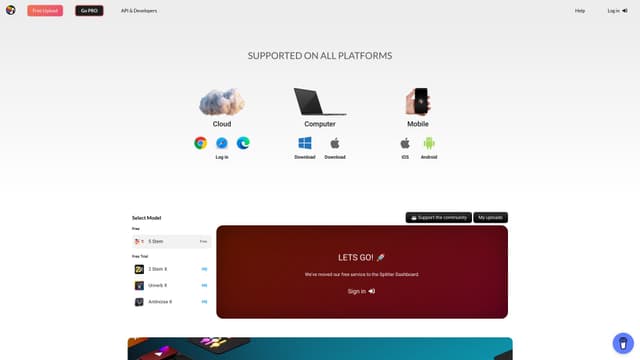 Splitter.ai screenshot