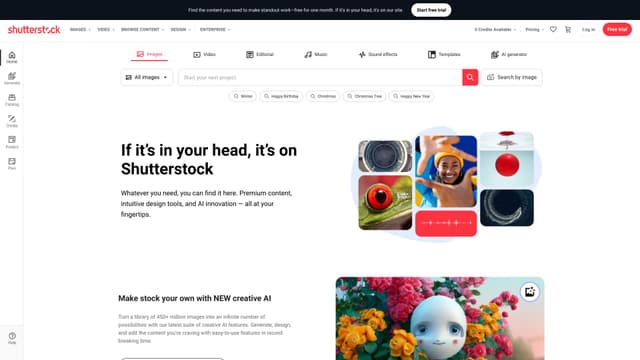 Shutterstock screenshot