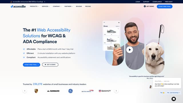 accessiBe screenshot