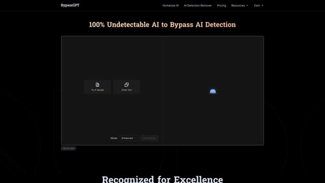 BypassGPT screenshot