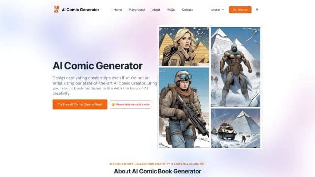 AI Comic Generator screenshot
