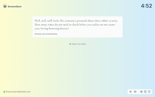 BrowserBurn screenshot