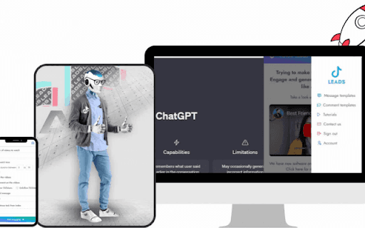 TikTok Lead Generation Chrome Extension screenshot