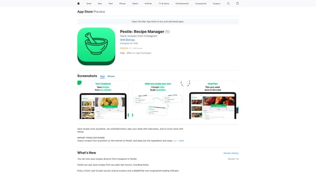 Pestle: Recipe Manager screenshot