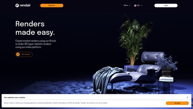Rendair screenshot