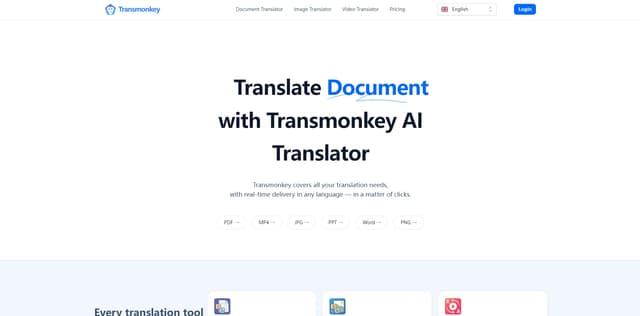Transmonkey AI Translator Suite screenshot