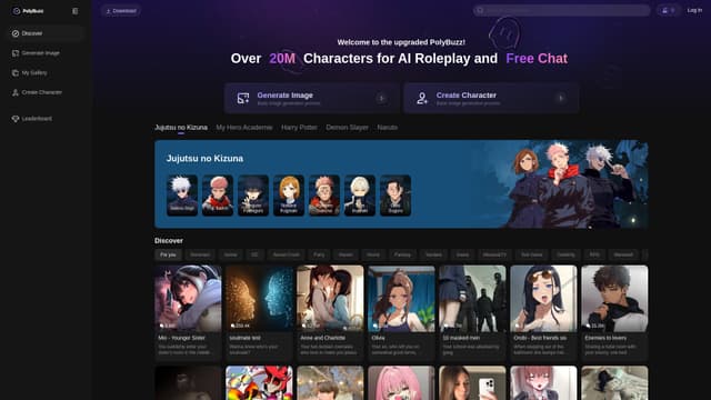 PolyBuzz.ai screenshot