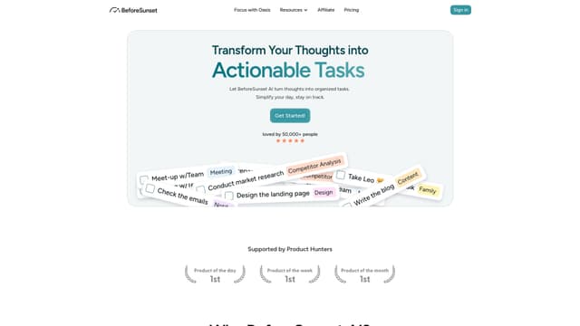 BeforeSunset AI screenshot