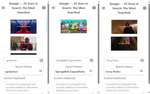 YouTube Video Frame Search screenshot