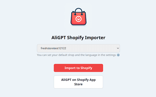 AliGPT Shopify App screenshot