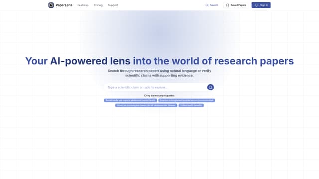 PaperLens screenshot