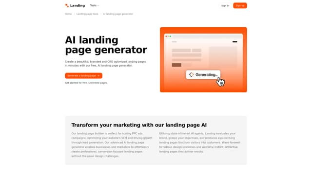 Landing AI screenshot