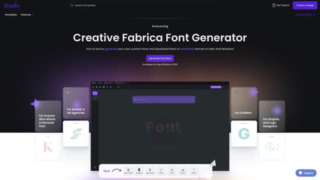 Creative Fabrica Font Generator screenshot