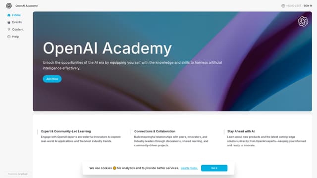 OpenAI Academy screenshot