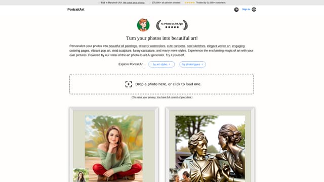 PortraitArt screenshot