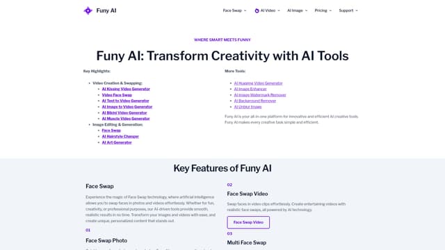 Funy AI: AI Video, AI Image, Face Swap screenshot