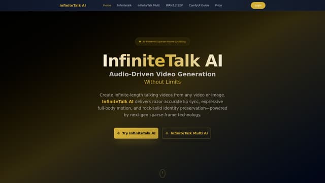 InfiniteTalk AI screenshot
